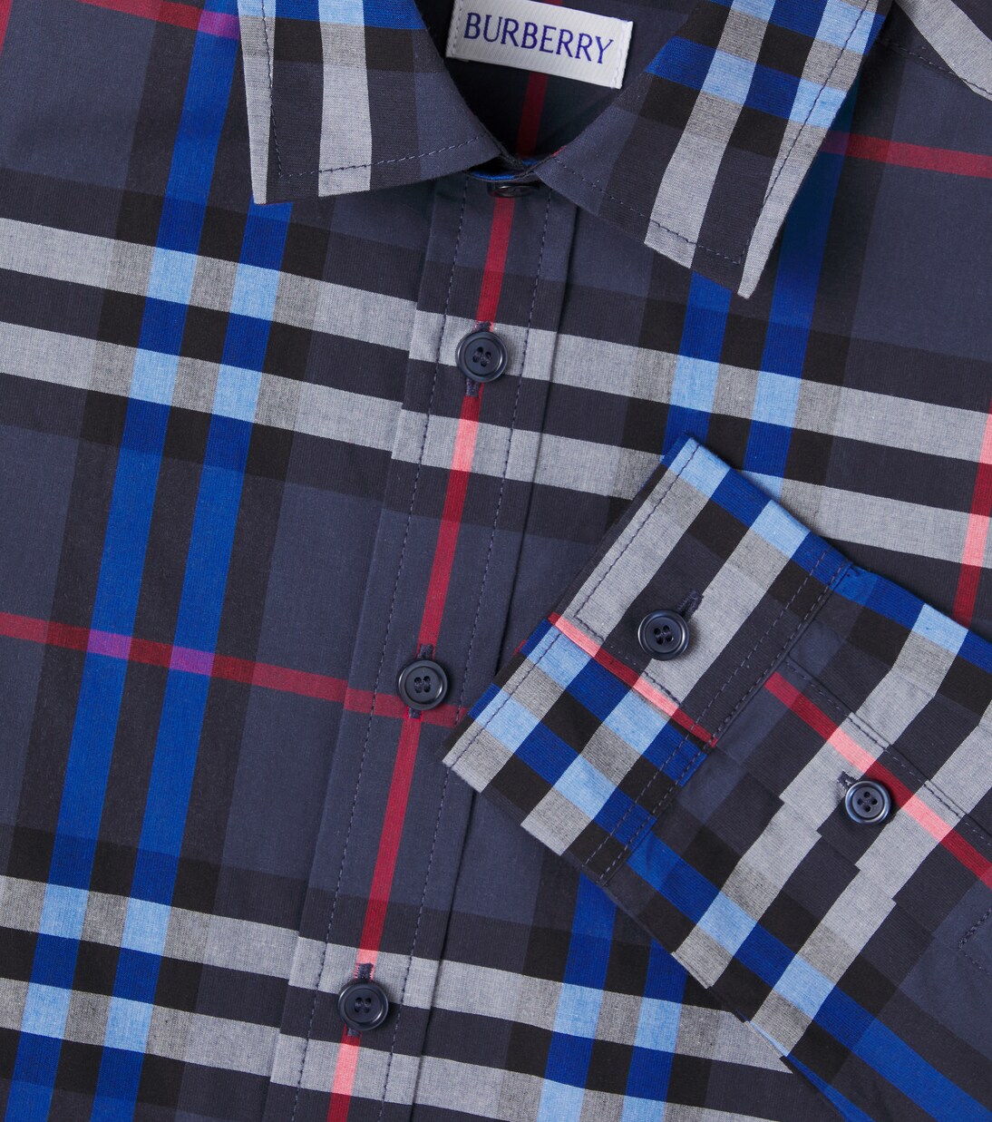 Camisa de algodón con Burberry Check | Burberry Kids