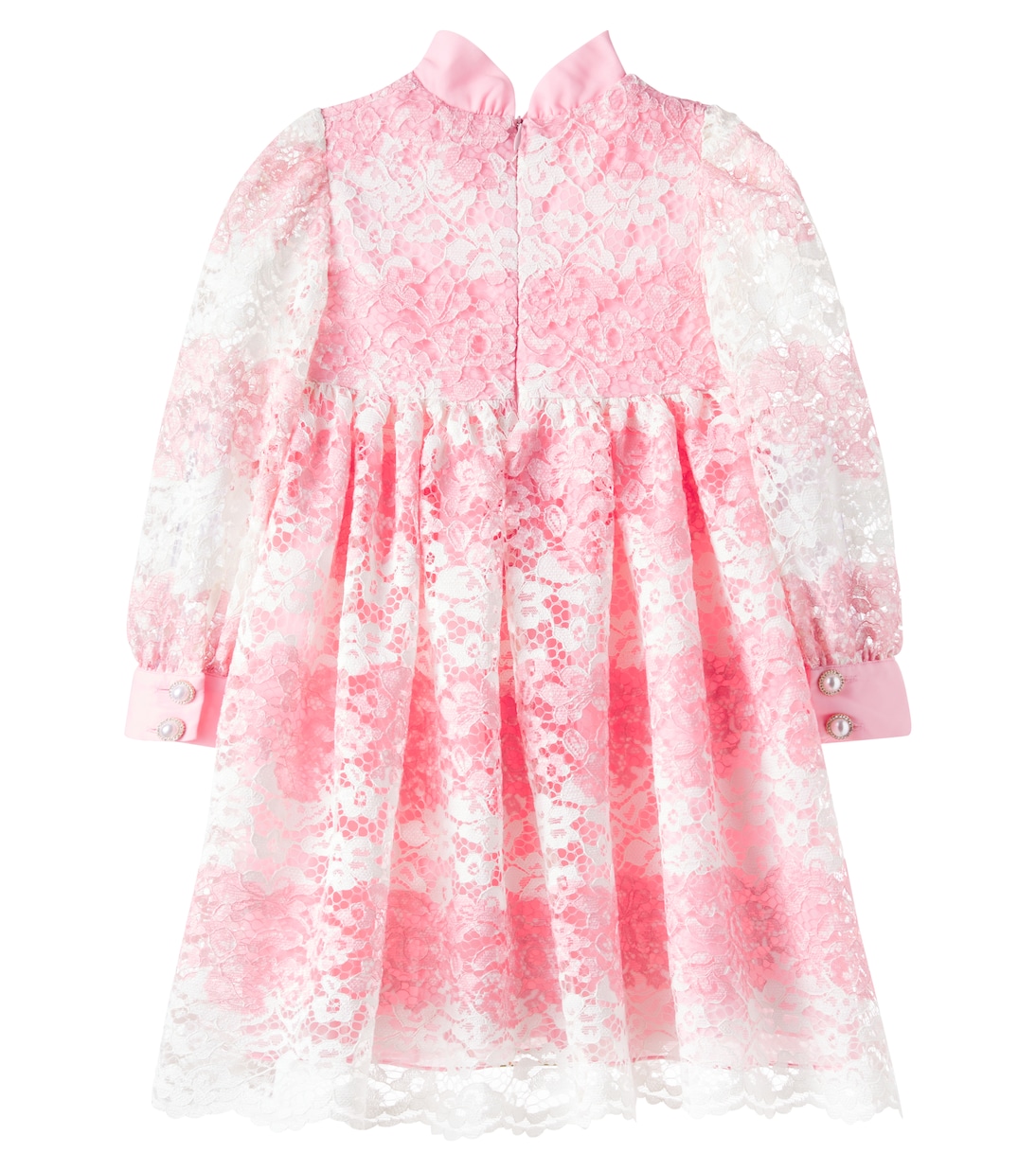 Bow-detail shirred lace dress | Patachou