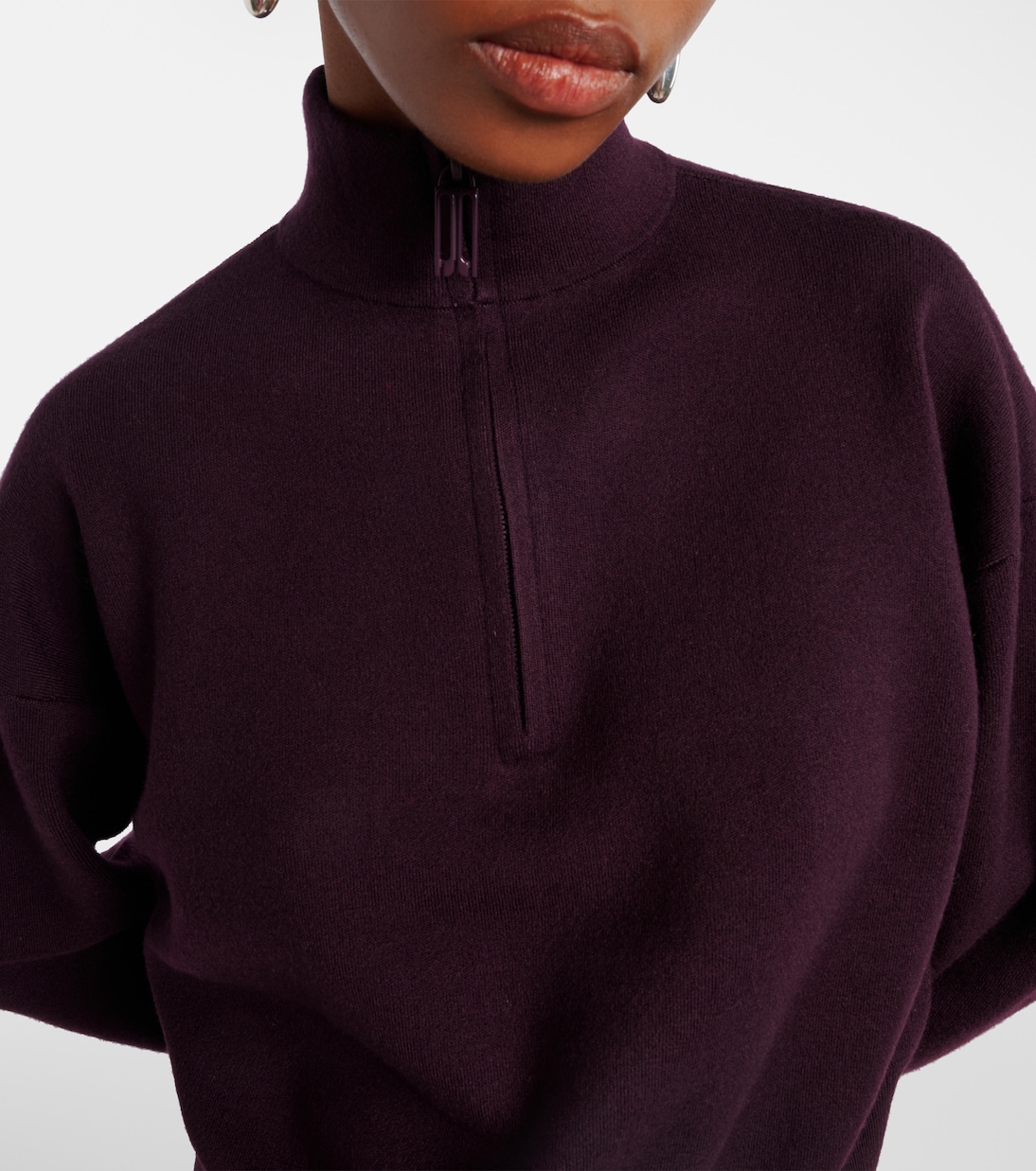 Wool-blend half-zip sweater | Victoria Beckham
