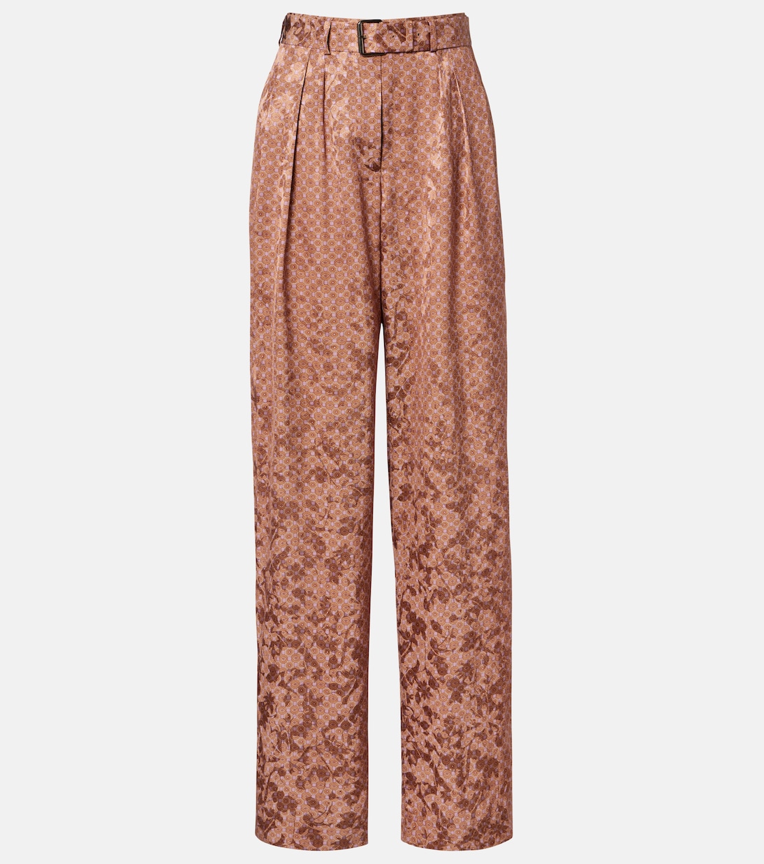 Belted printed wide-leg pants | Dries Van Noten