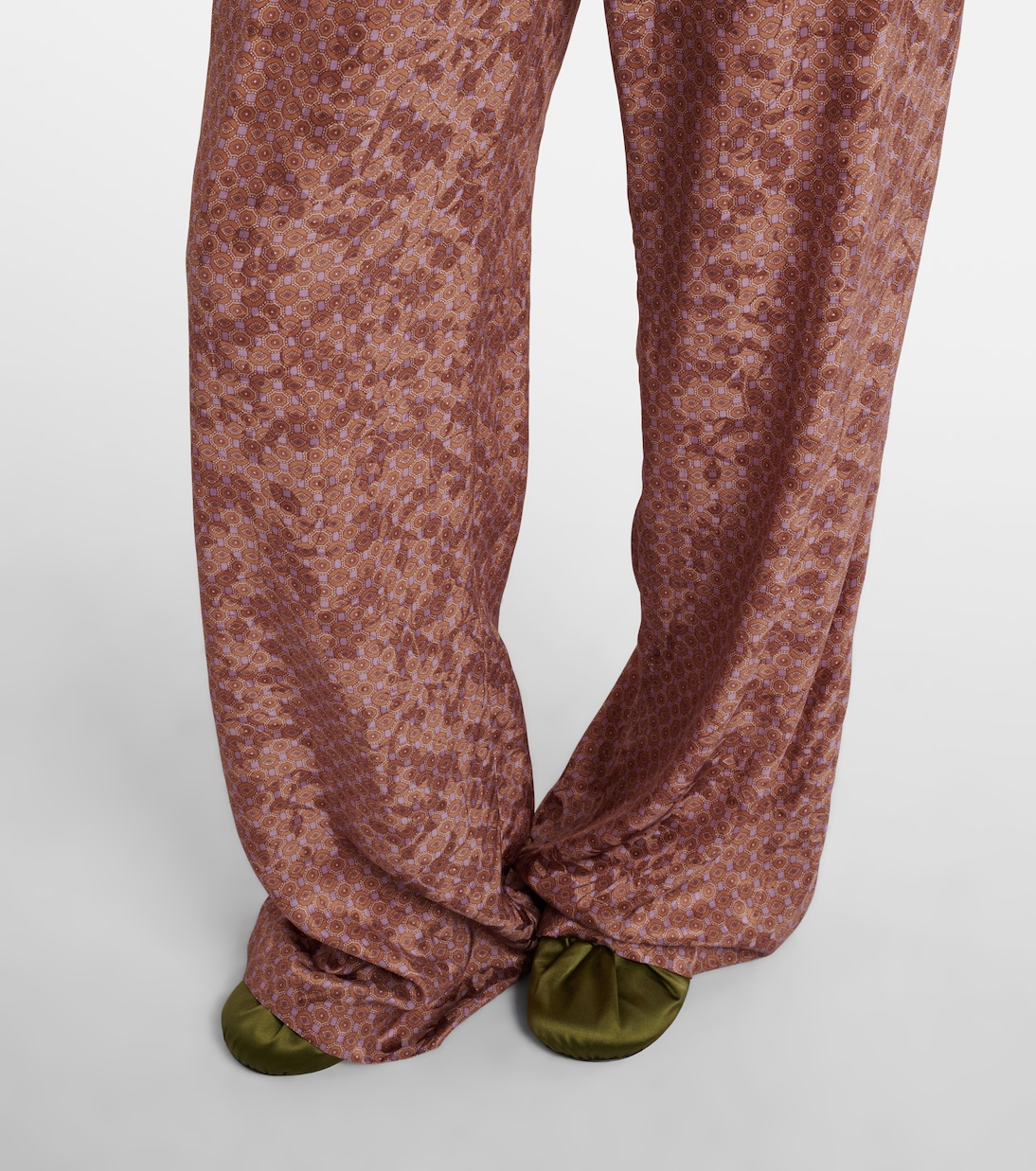 Belted printed wide-leg pants | Dries Van Noten