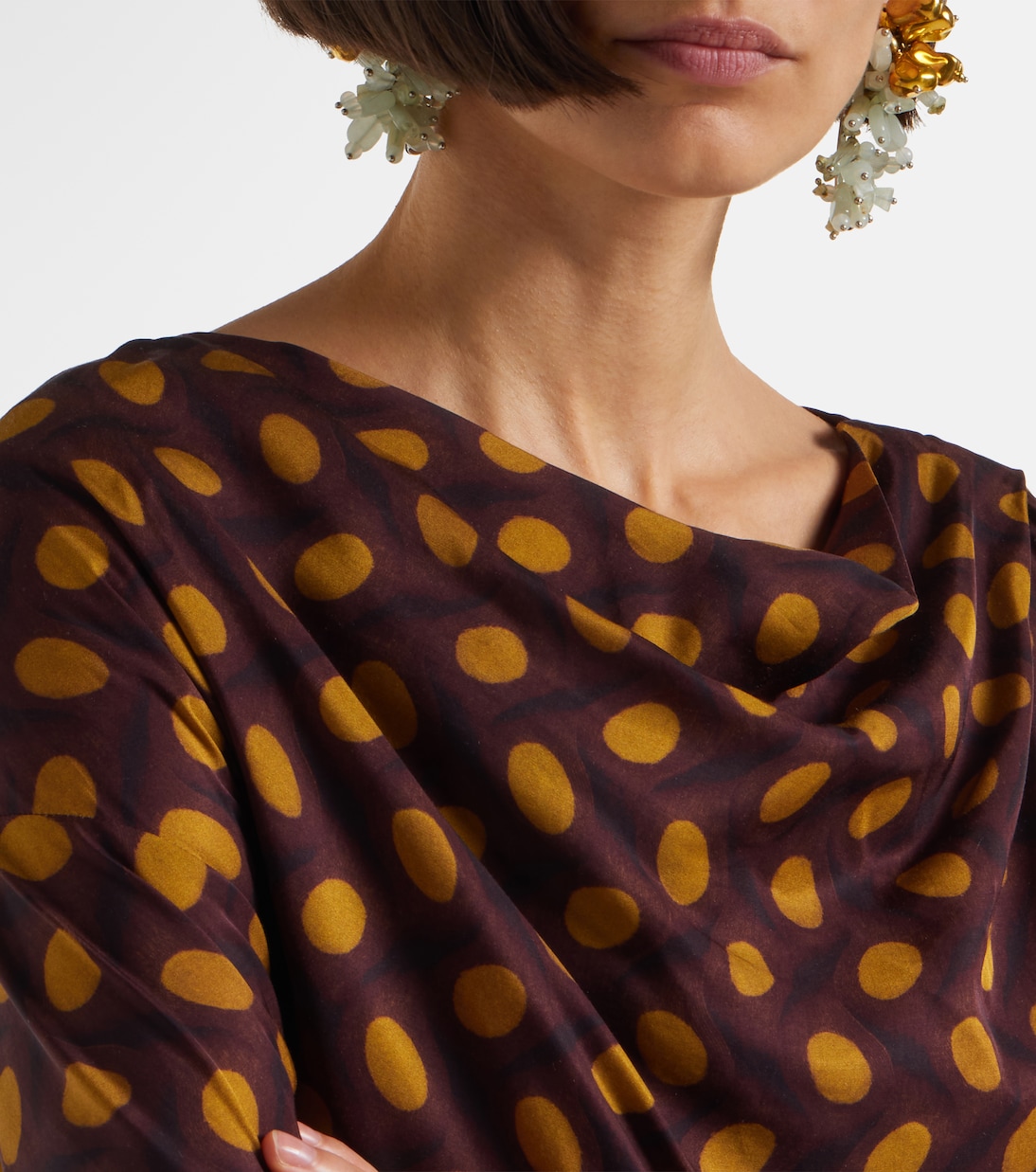 Didi embellished polka-dots midi dress | Dries Van Noten