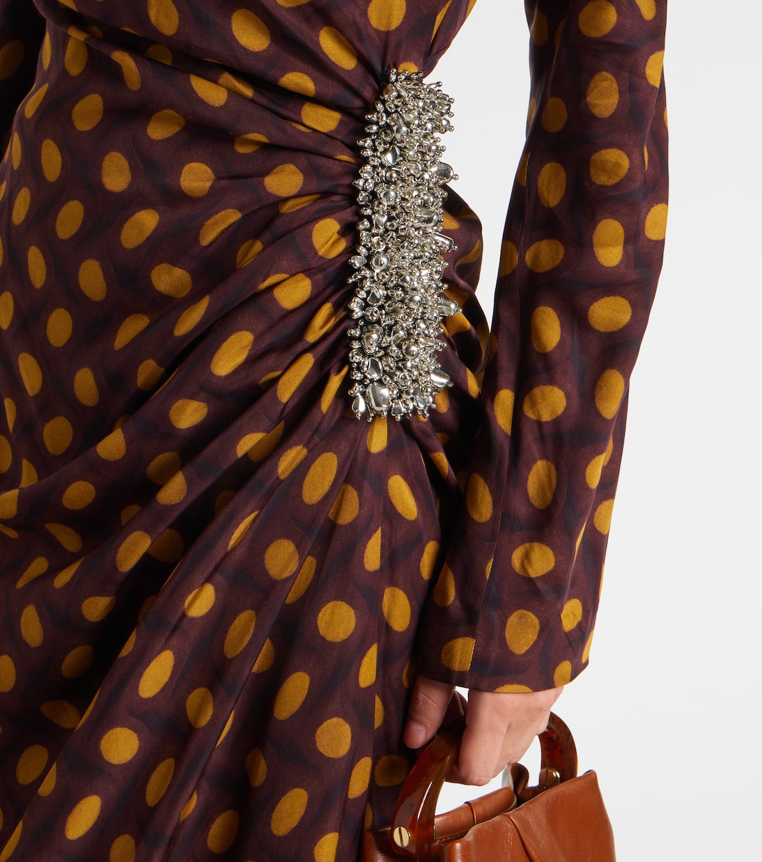 Didi embellished polka-dots midi dress | Dries Van Noten