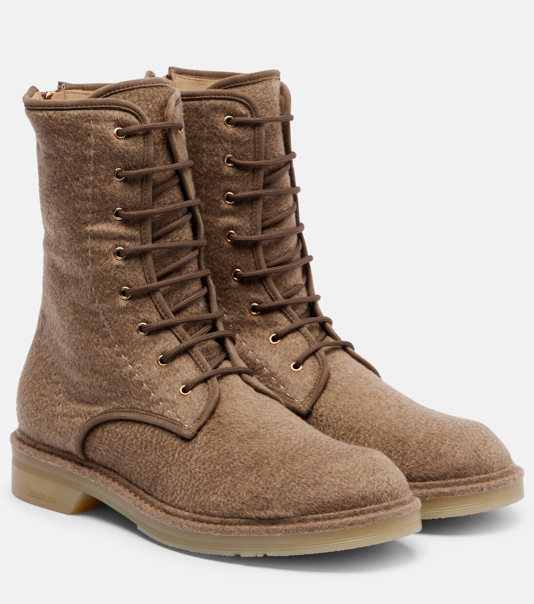 Bottines Baker en cachemire et cuir | Max Mara