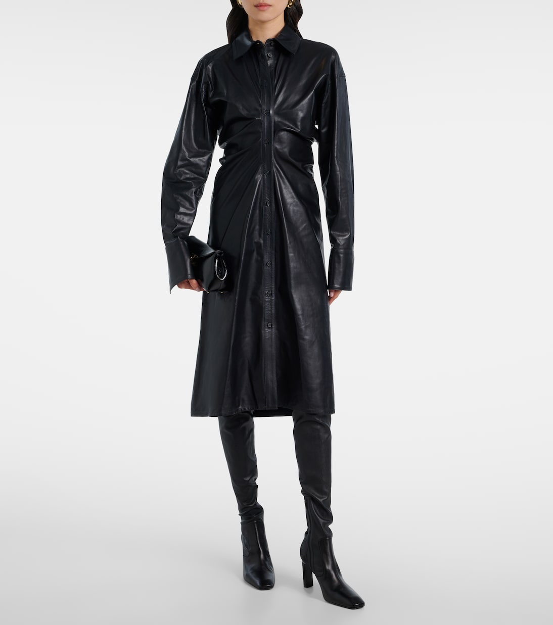 Leather over-the-knee boots | Toteme