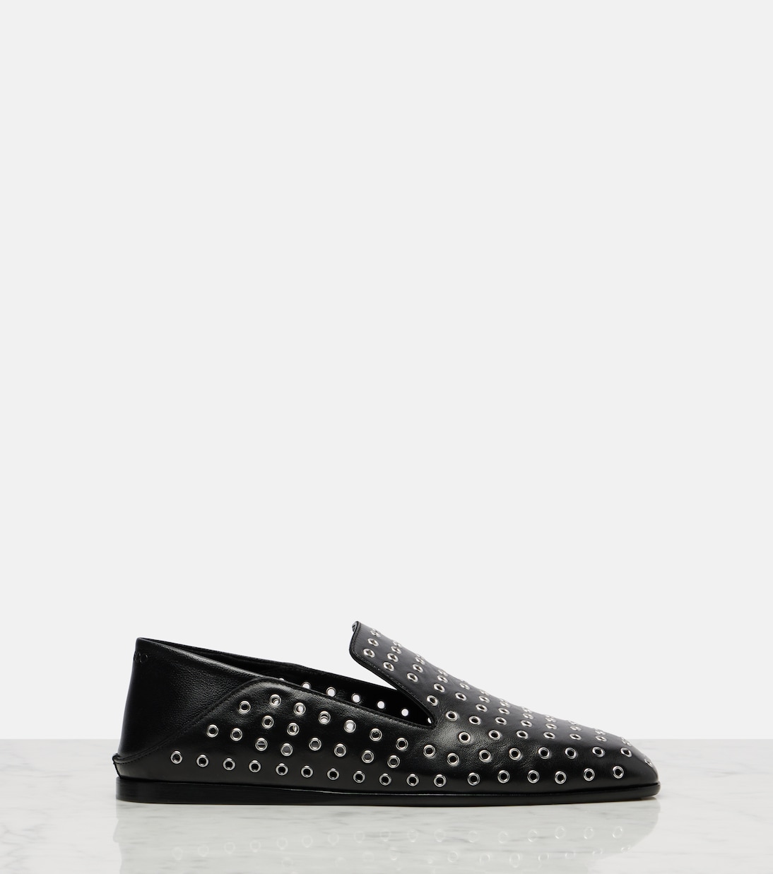 Eliot embellished leather slip-on shoes | Jimmy Choo
