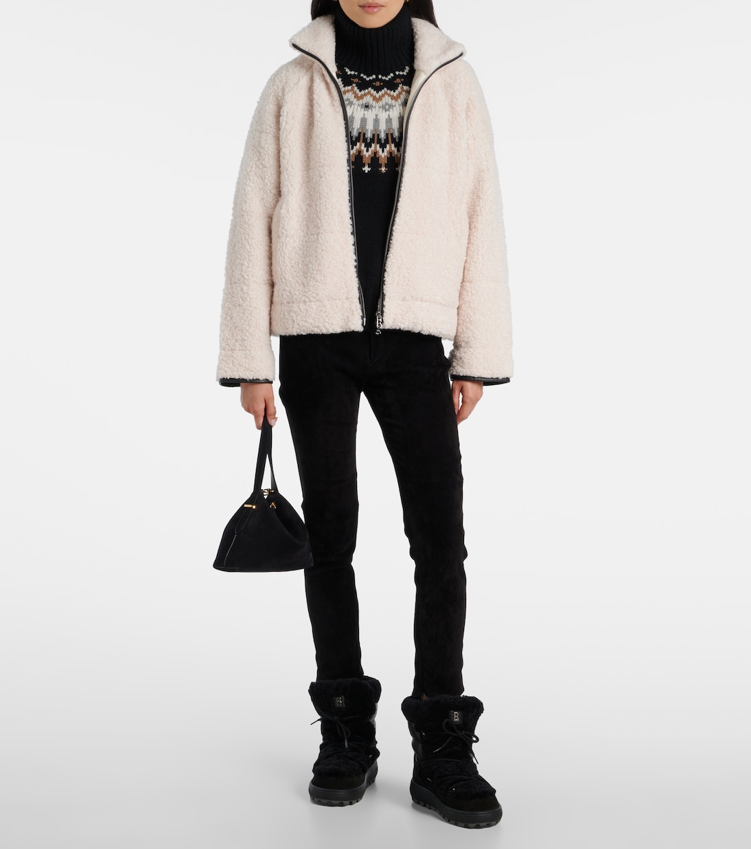 Bottines après-ski Chamonix en daim et shearling | Bogner