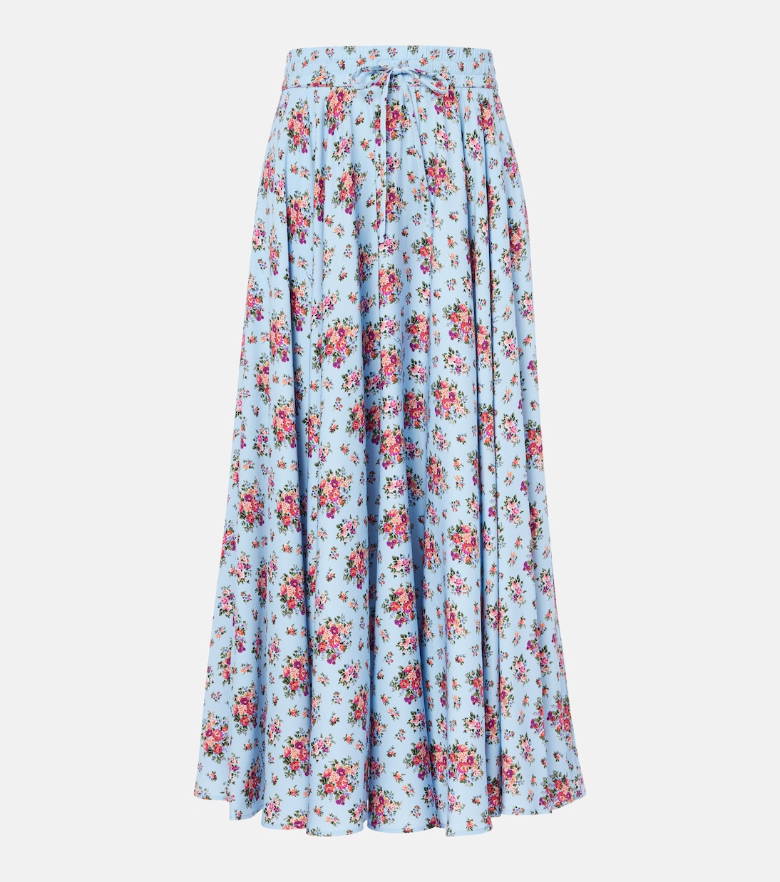 Floral silk-blend midi skirt | Dolce&Gabbana
