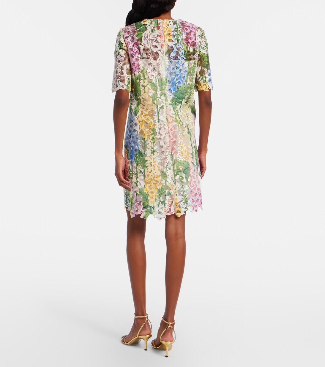 Floral lace minidress | Oscar de la Renta