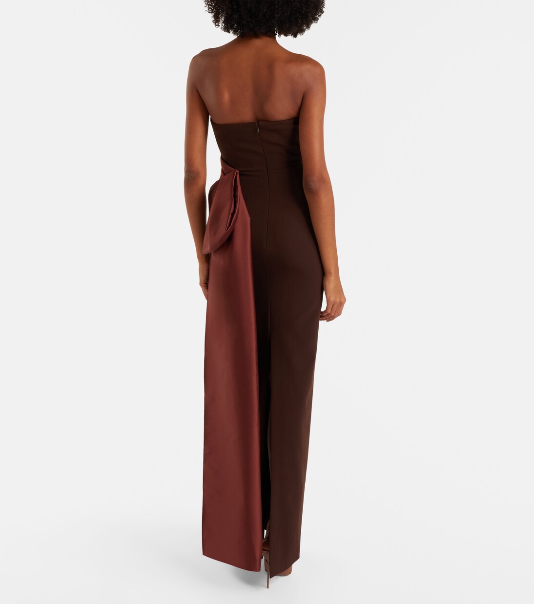 Crêpe and taffeta bustier gown | Roland Mouret