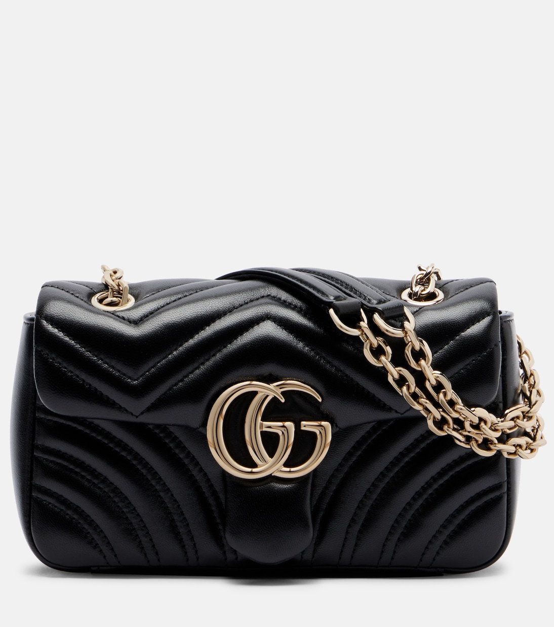 GG Marmont Small leather shoulder bag | Gucci