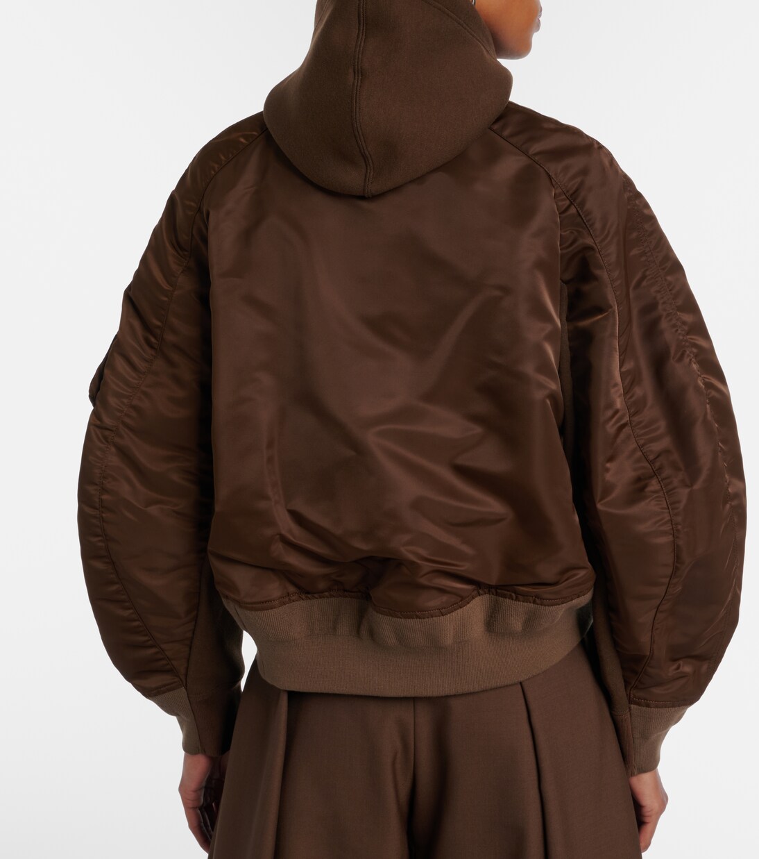 Sweat à capuche en coton mélangé | Sacai