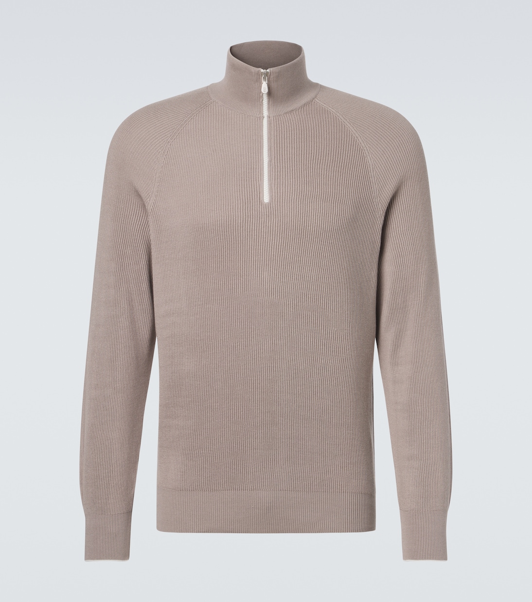 Cotton half-zip sweater | Brunello Cucinelli