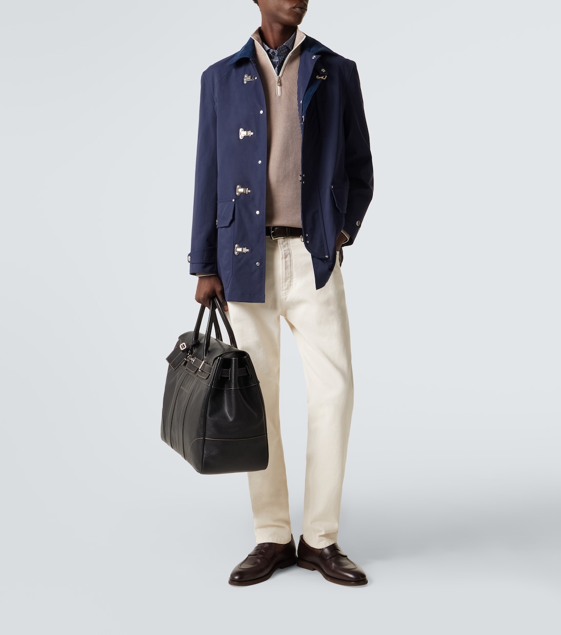 Cotton half-zip sweater | Brunello Cucinelli