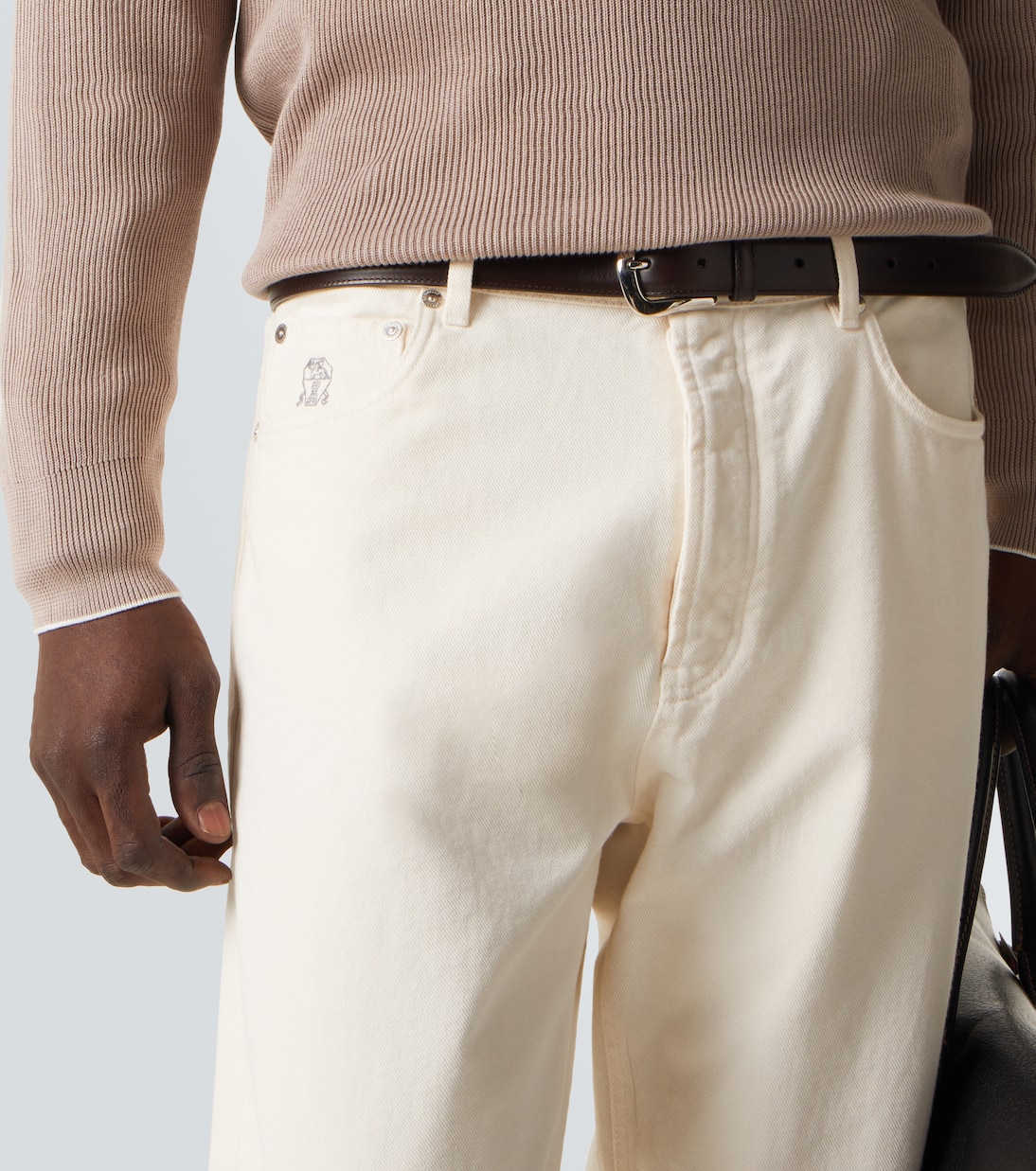 Cotton half-zip sweater | Brunello Cucinelli