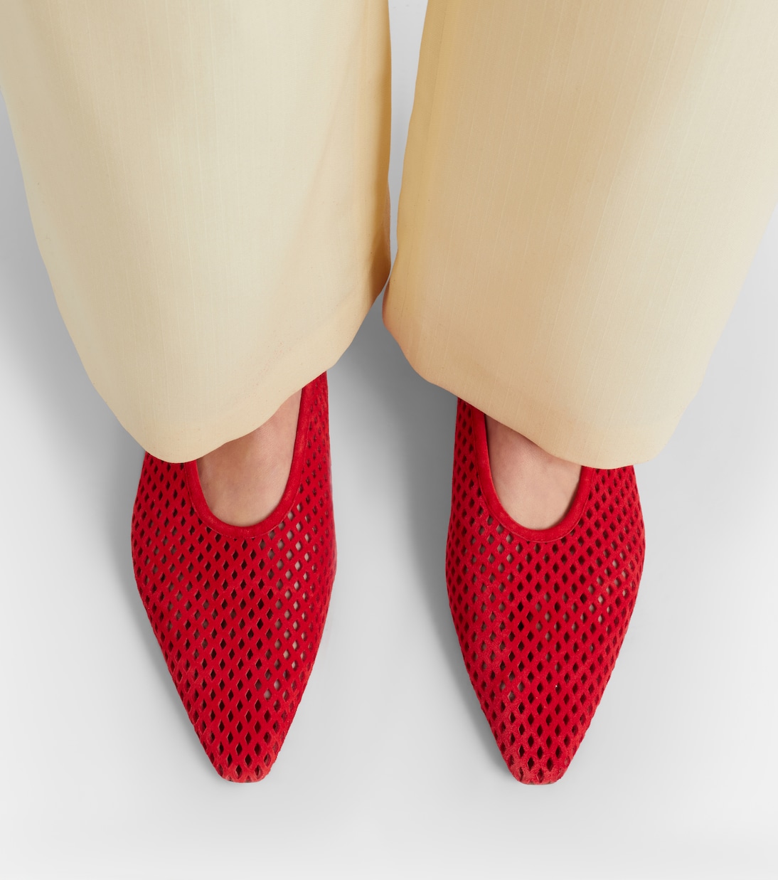 Perforated suede ballet flats | Jil Sander