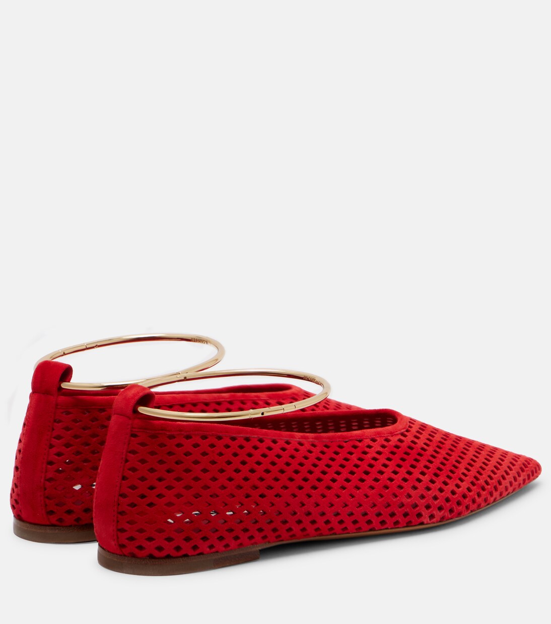 Perforated suede ballet flats | Jil Sander