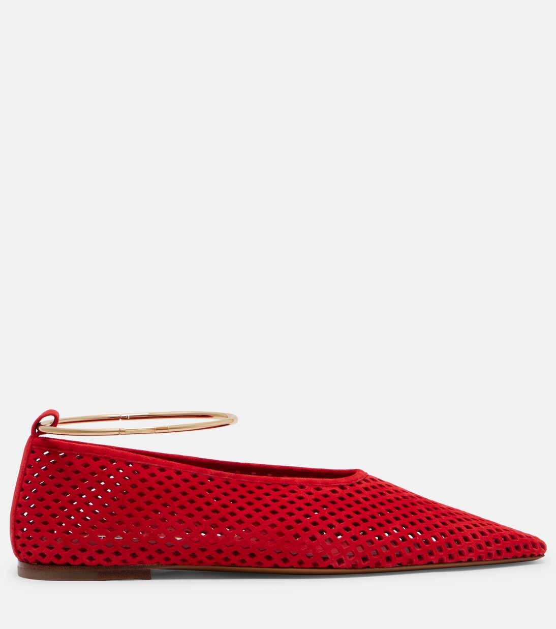 Perforated suede ballet flats | Jil Sander