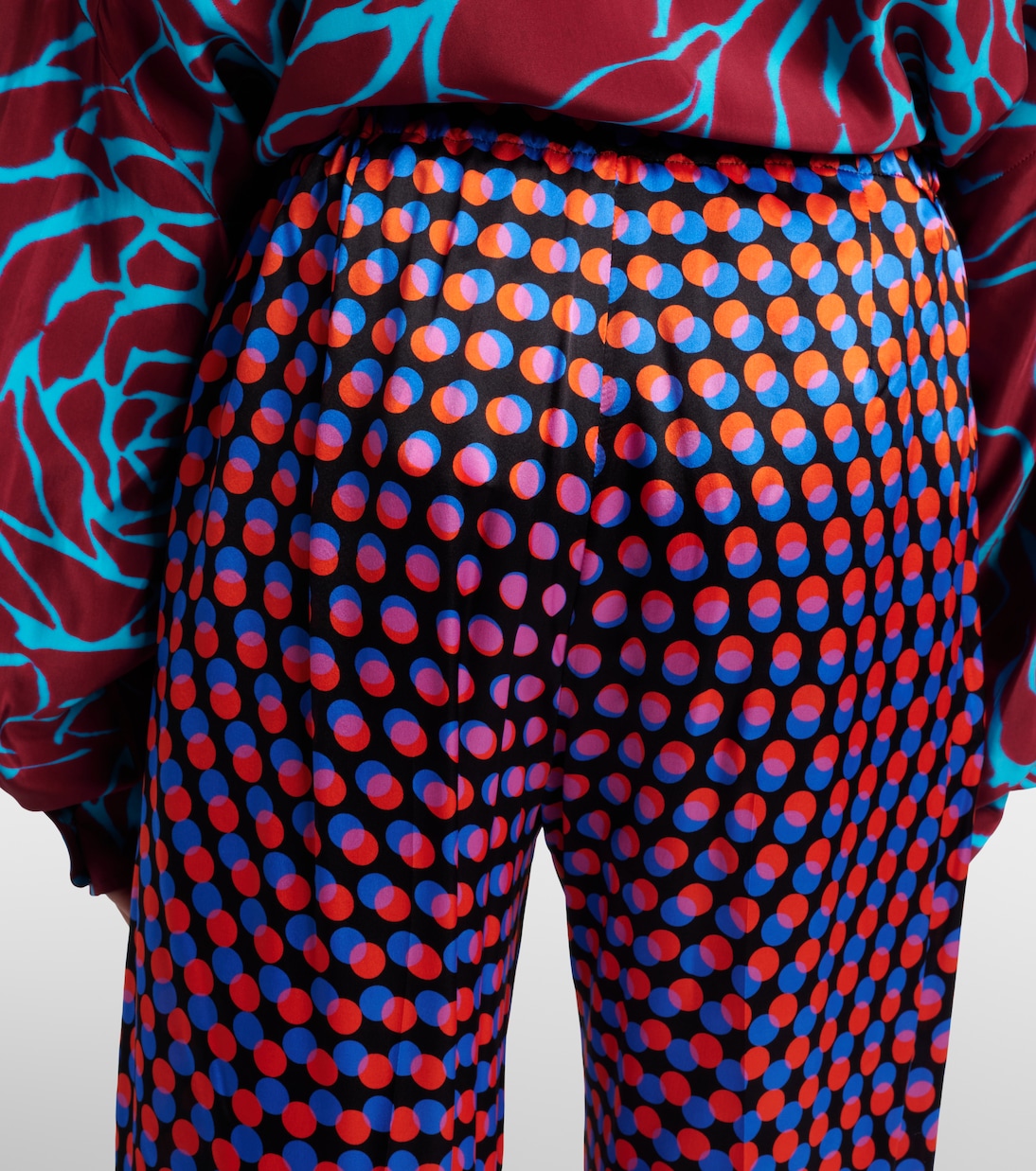 폴카 도트 실크 와이드 팬츠 | Dries Van Noten