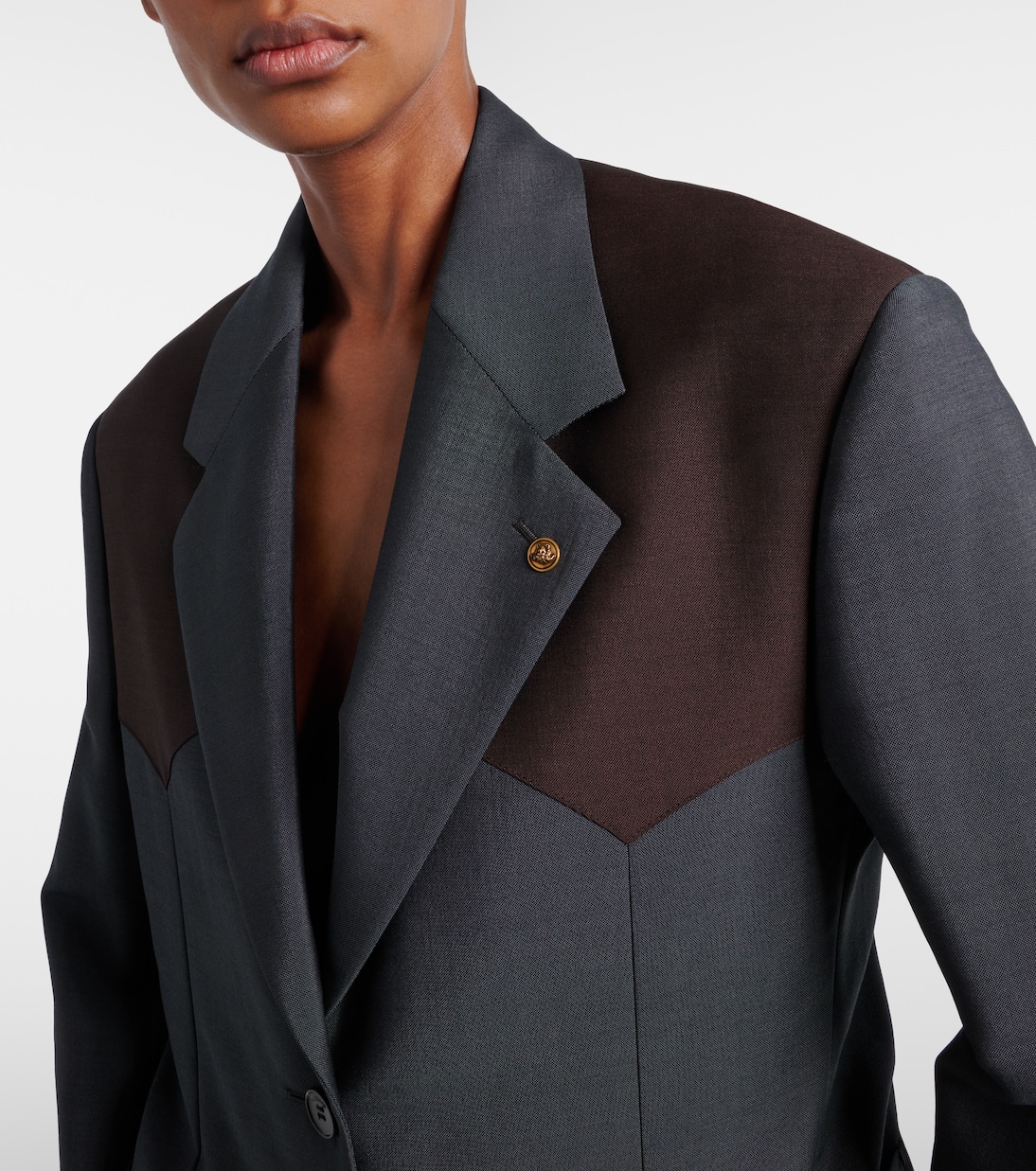 Medusa wool and mohair blazer | Versace