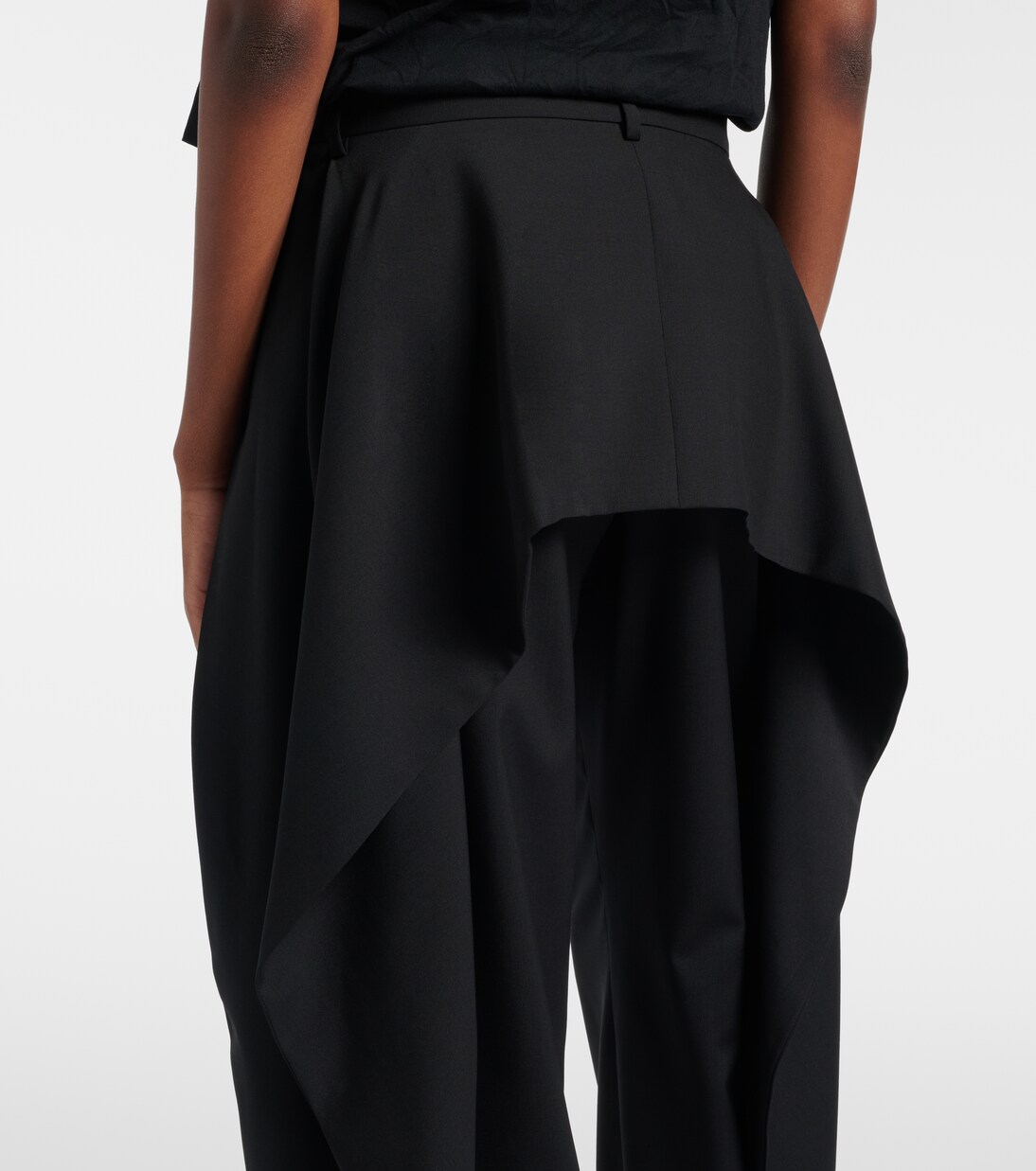 Draped wool wide-leg pants | Loewe