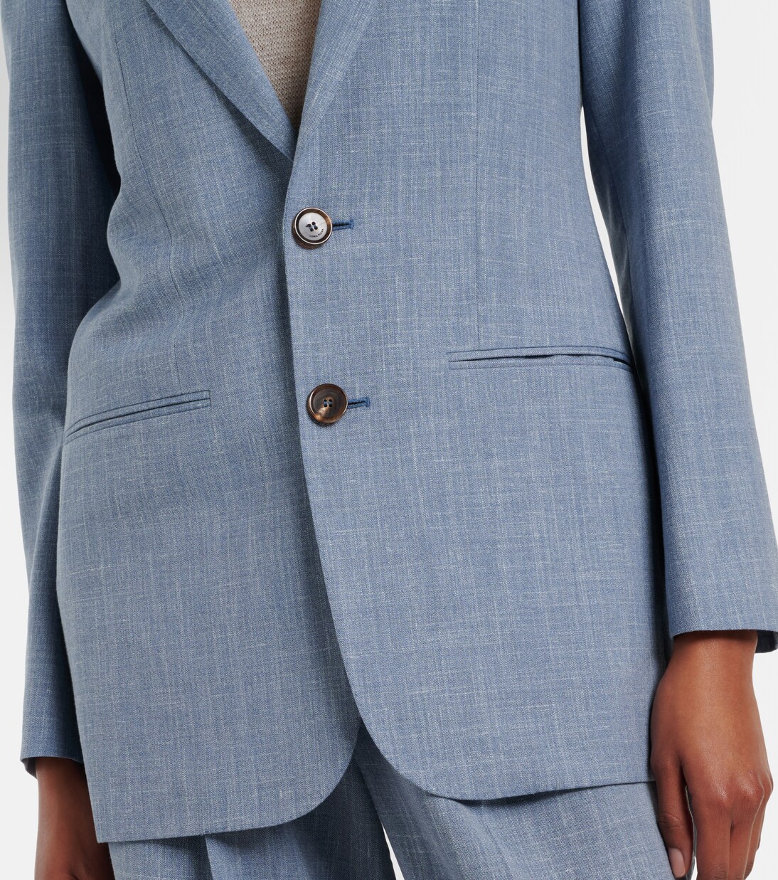 Guia wool, silk, and linen jacket | Loro Piana
