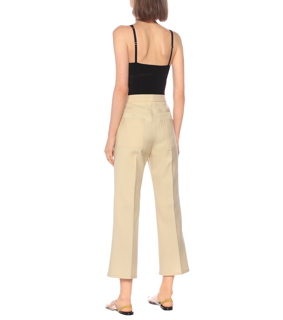 Pantaloni a vita alta in lana | Jil Sander