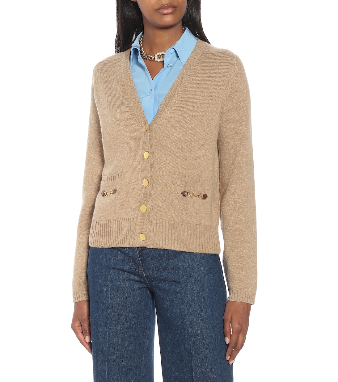 Cardigan en cachemire à ornements | Gucci