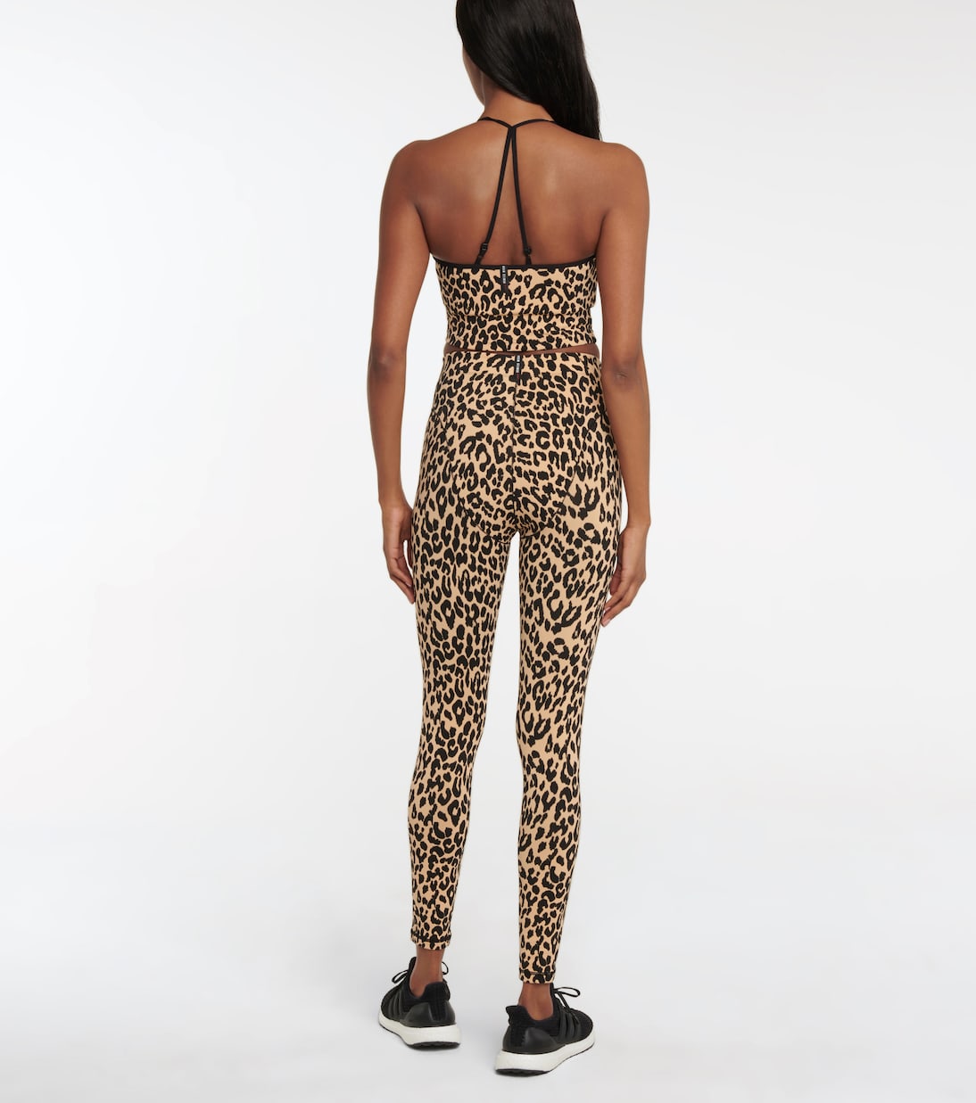 Sweetheart leopard-print crop top | Adam Selman Sport
