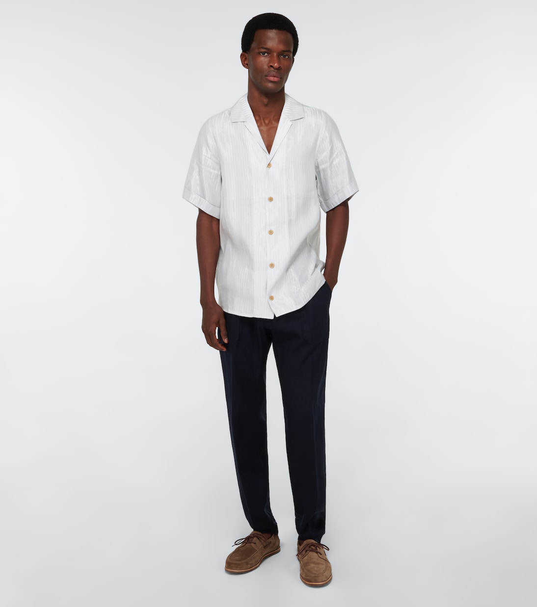 Camicia bowling in misto lino | King & Tuckfield
