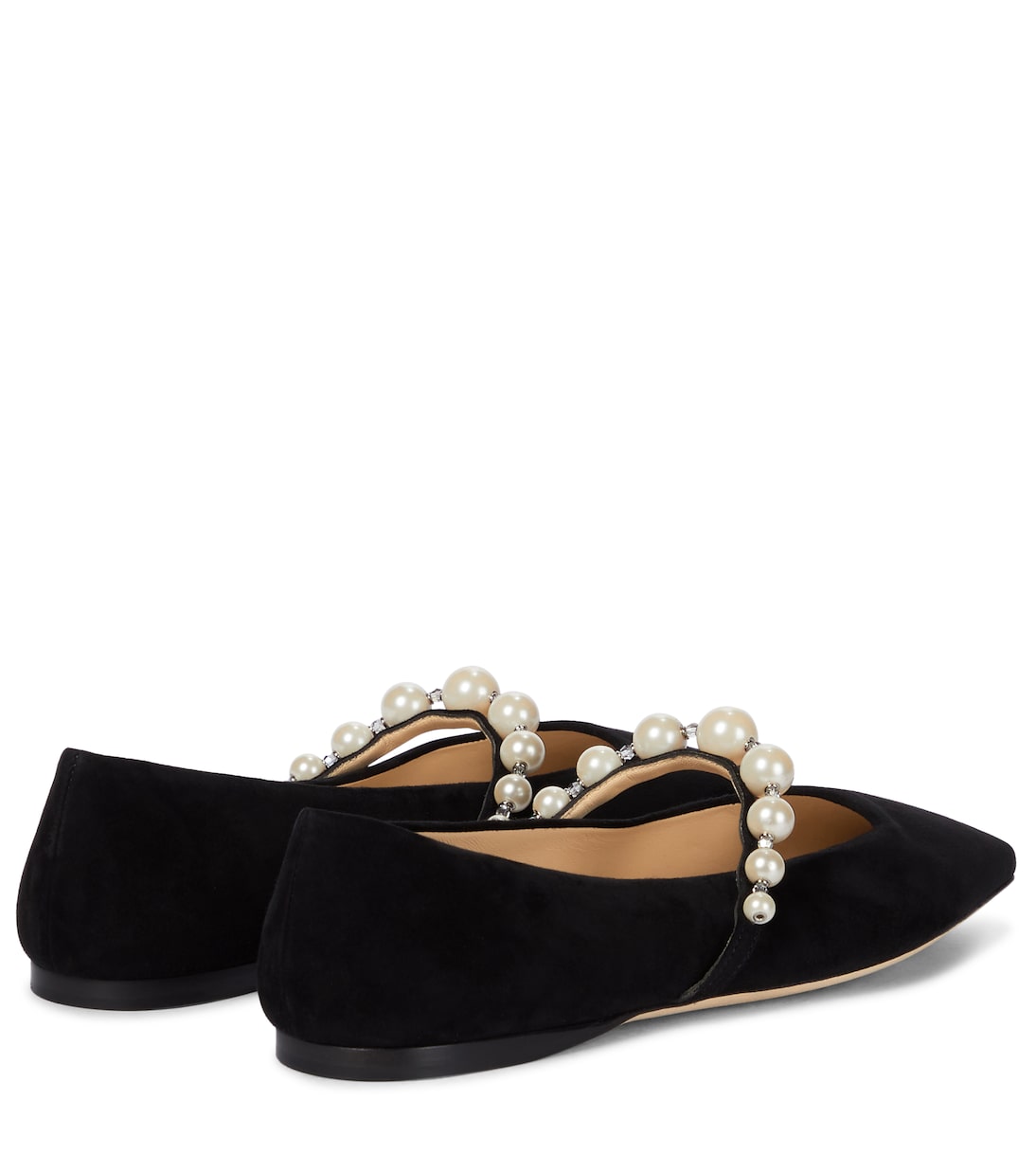 Ade embellished suede ballet flats | Jimmy Choo