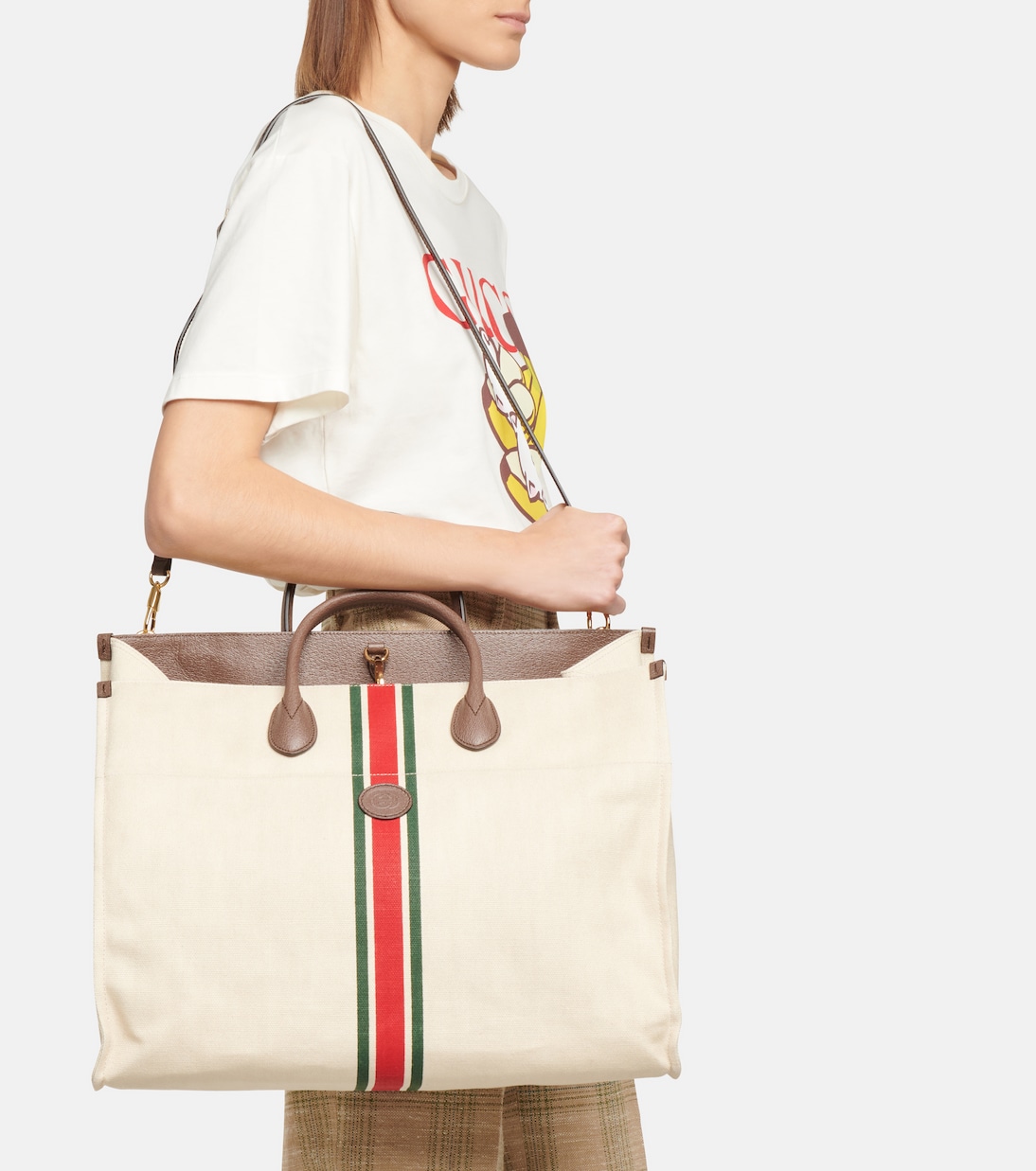 Shopper Large in lino | Gucci