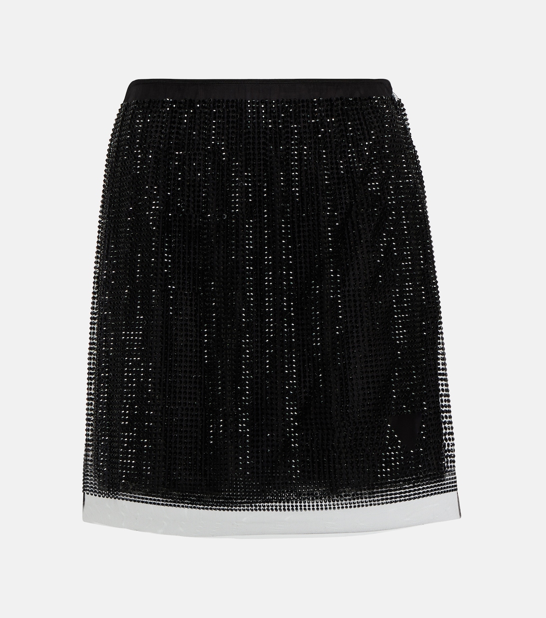 Mini-jupe à cristaux | Prada
