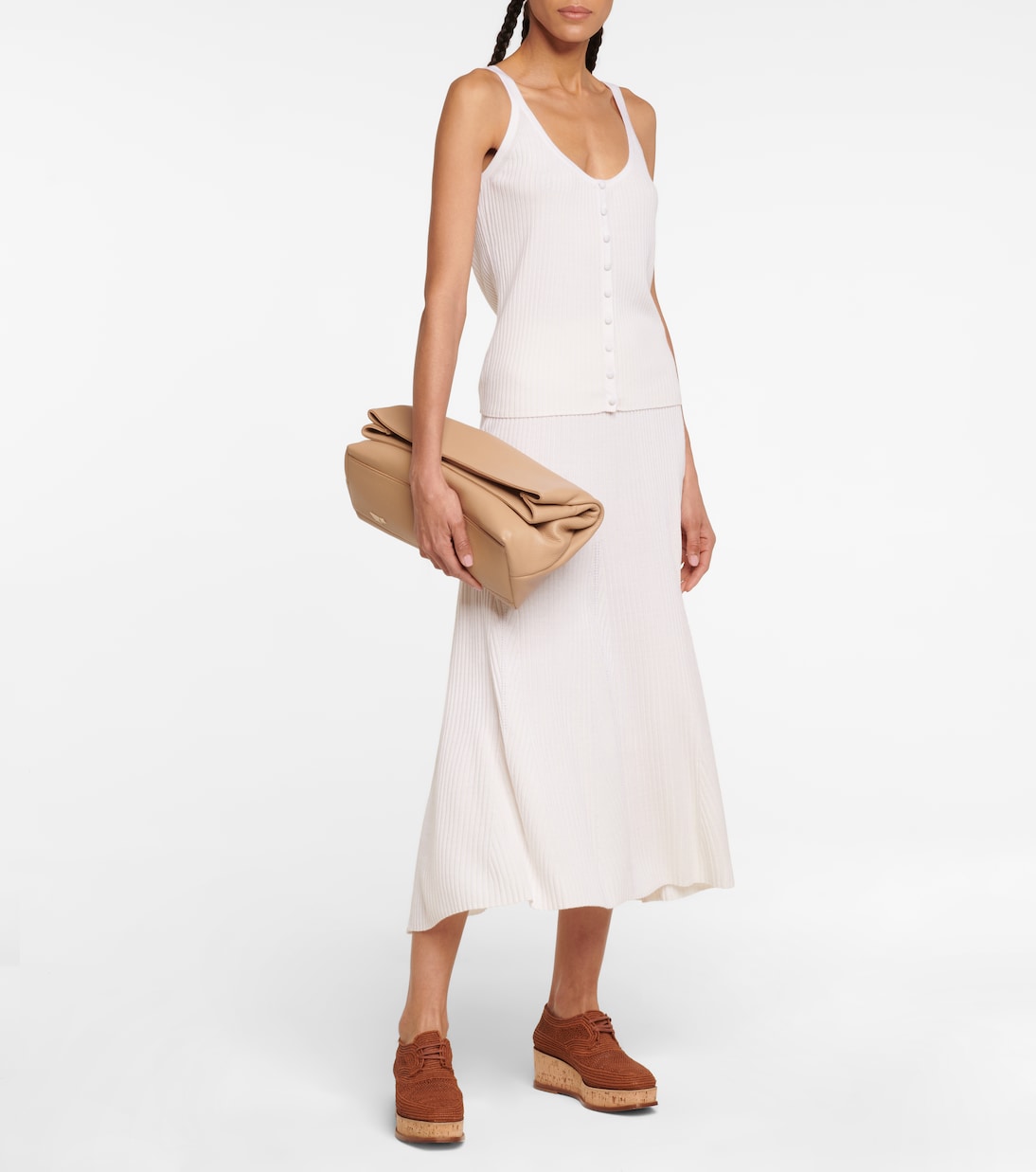 x Clergerie Harold woven raffia platform Derby shoes | Gabriela Hearst