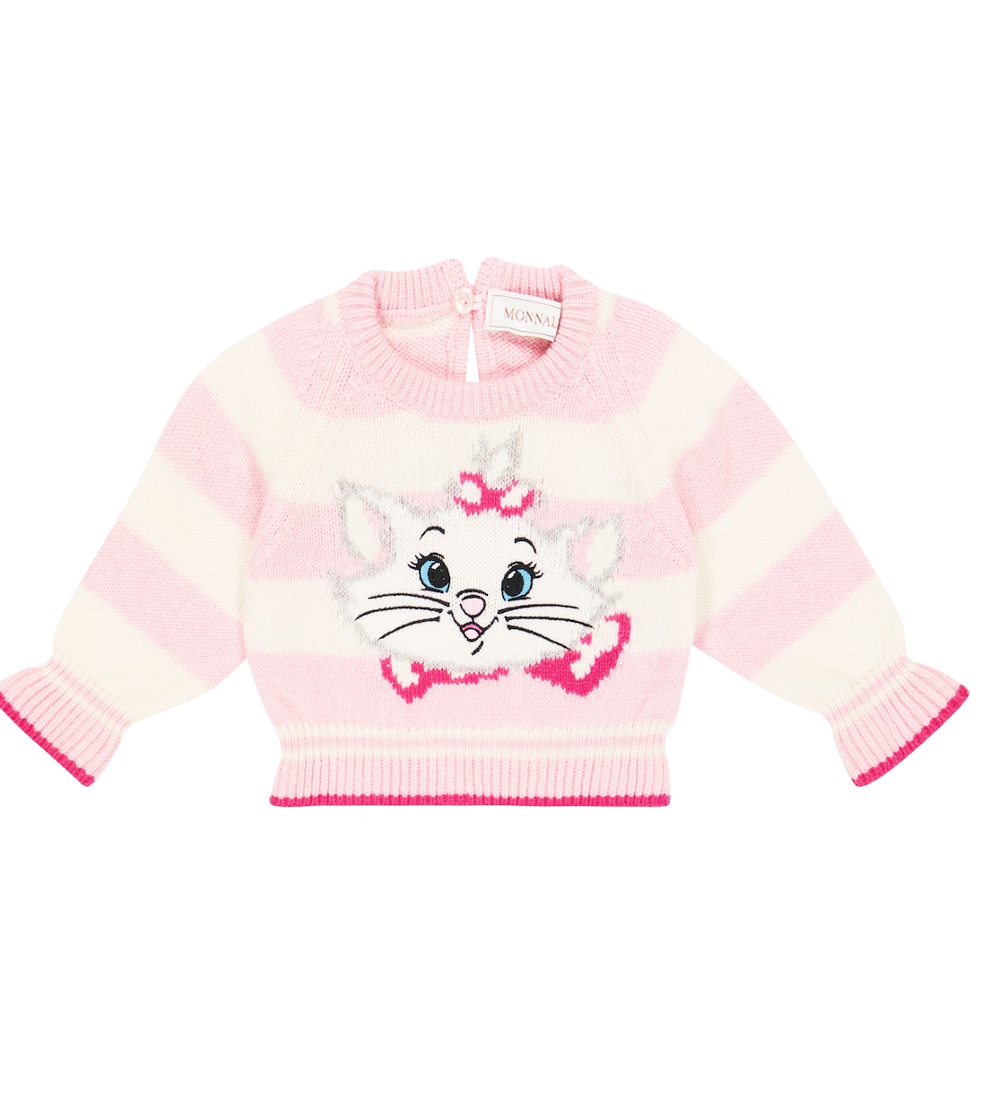 Baby - Pullover in lana e cashmere a righe | Monnalisa