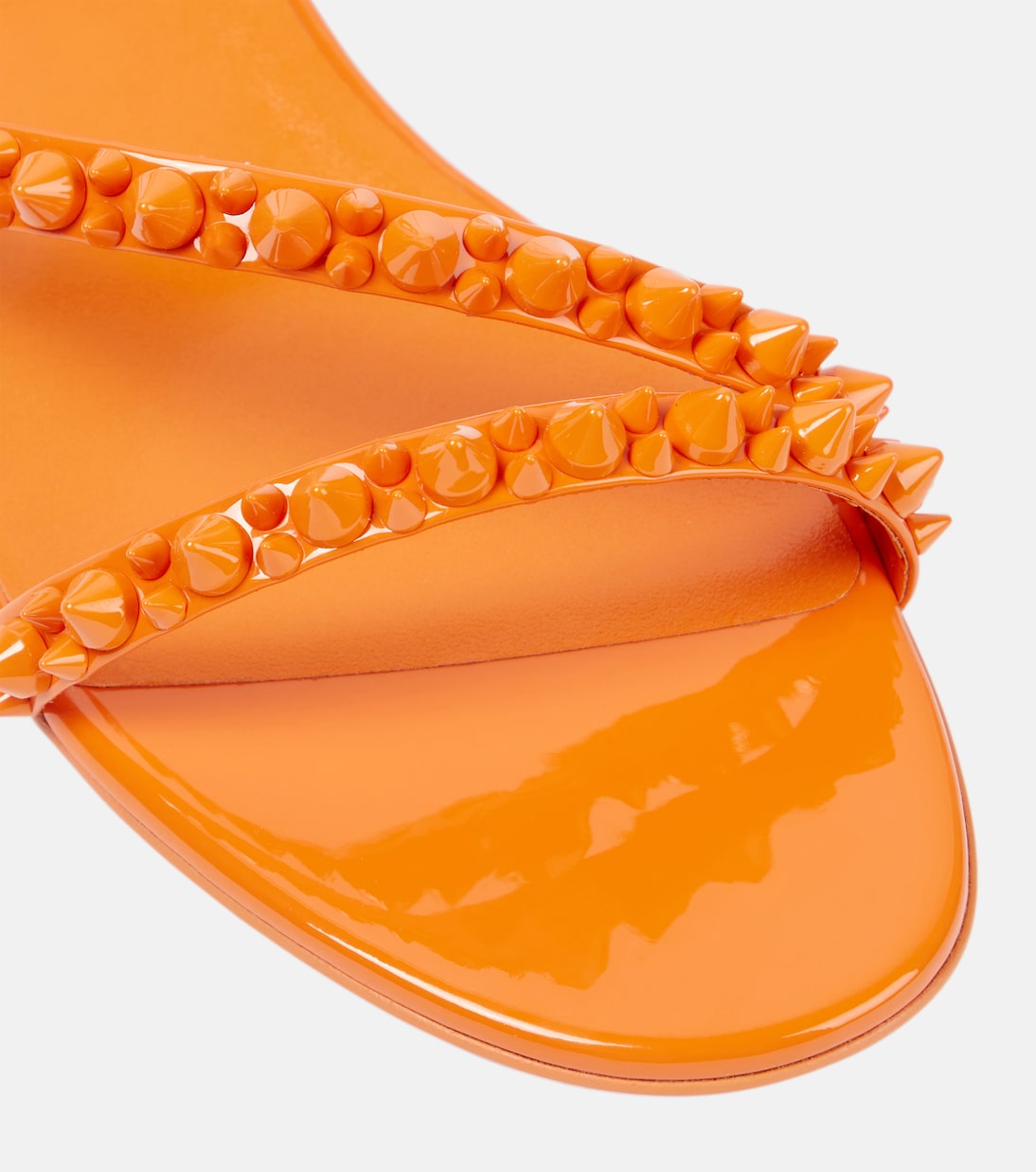 Sandali Mafaldina Spikes in vernice | Christian Louboutin