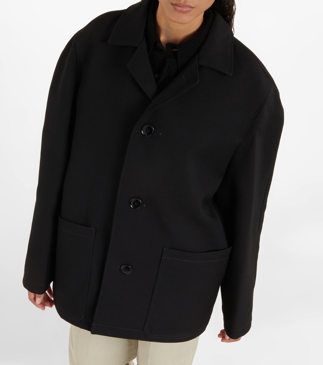 tailored cotton-blend jacket | Lemaire