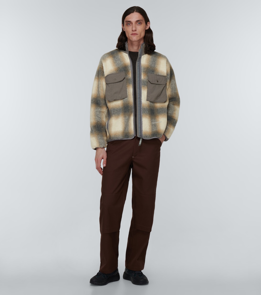 Chaqueta de forro polar a cuadros | And Wander