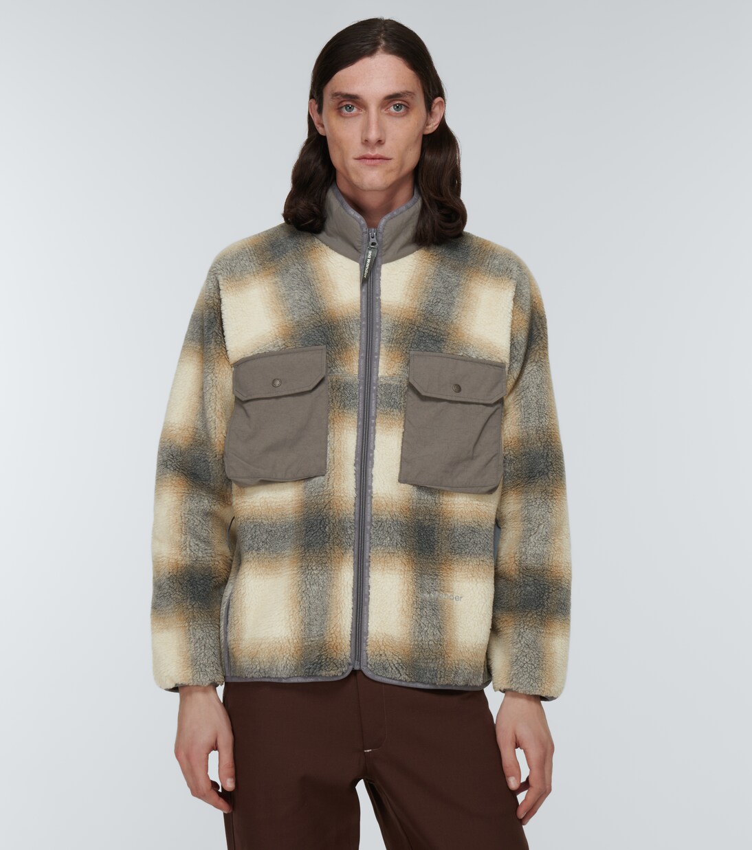 Chaqueta de forro polar a cuadros | And Wander