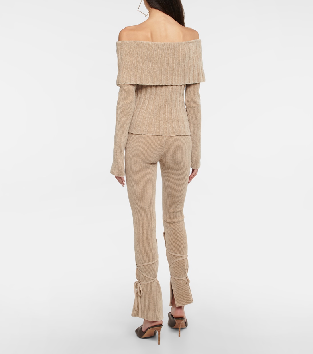 Top Duci in maglia con scollo bardot | Jacquemus