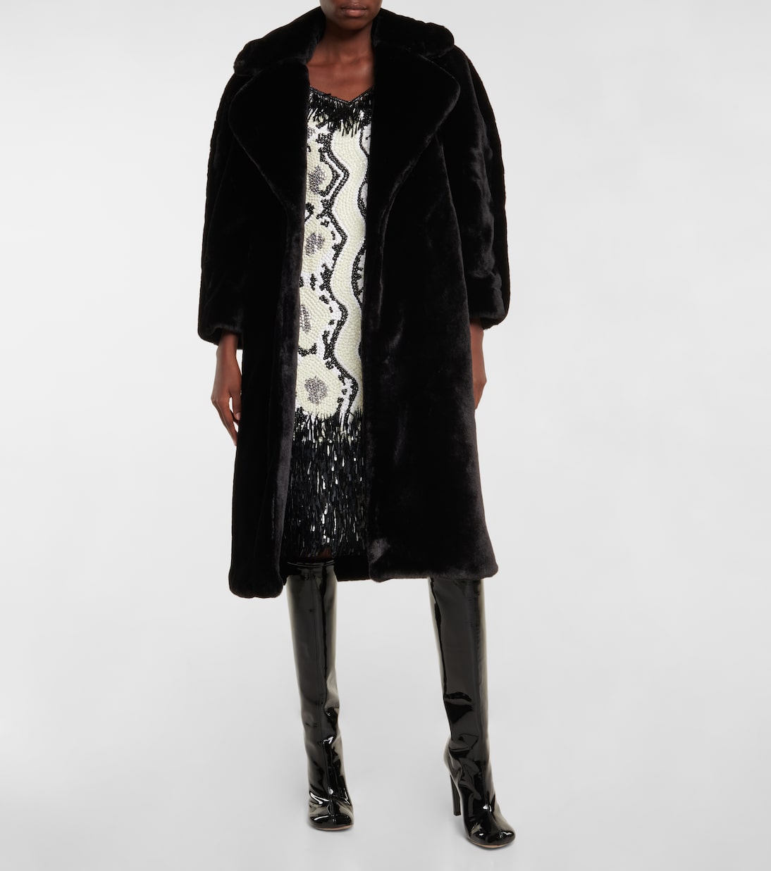 Faux fur coat | Dries Van Noten