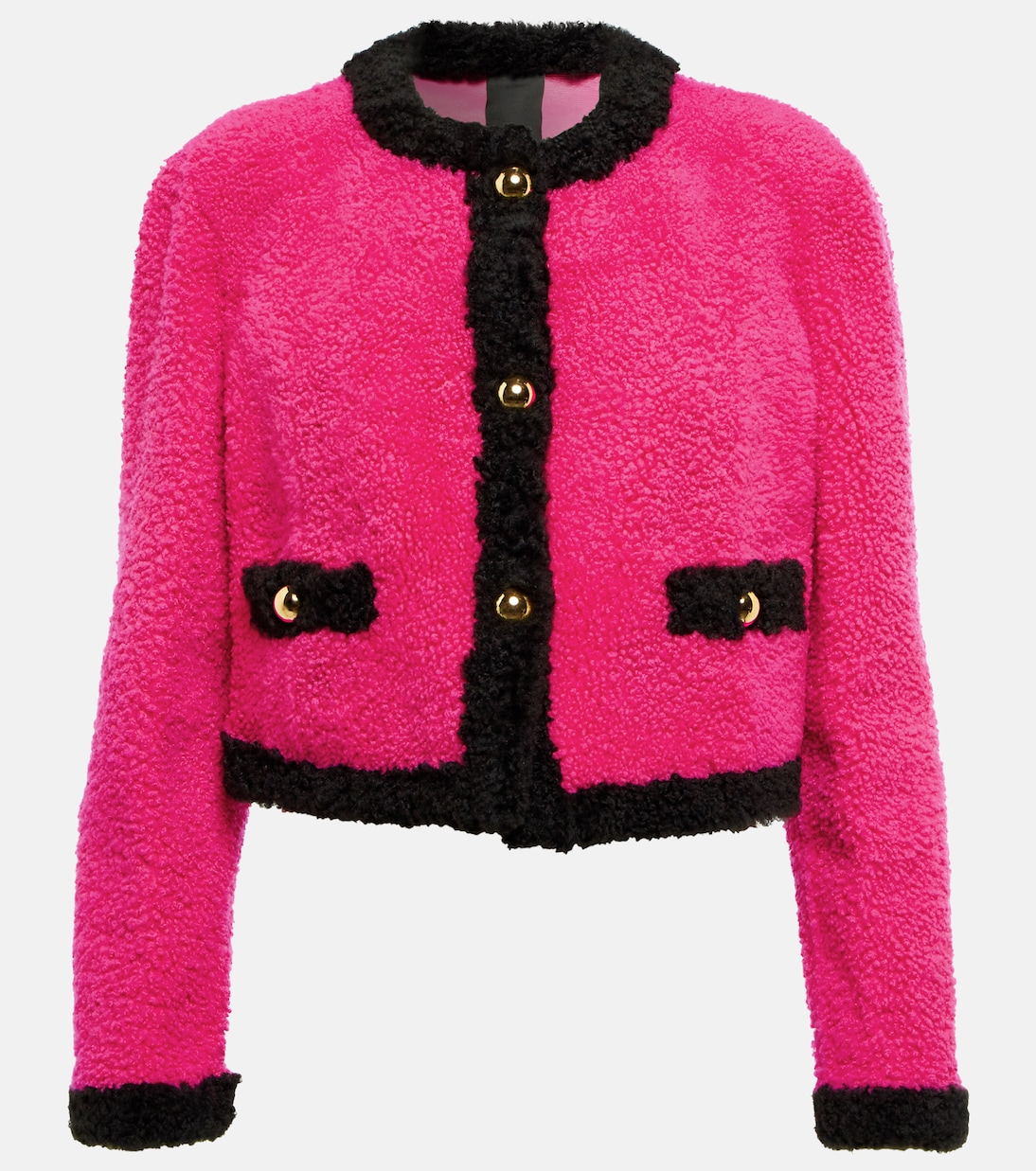 Chaqueta de borrego cropped | Blancha