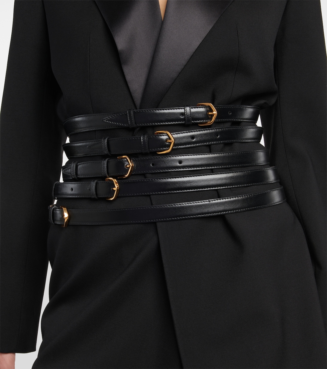 Cintura in pelle slim multi-design ALAÏA per stile giovane e moderno