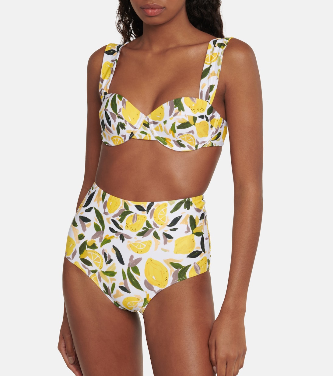 Top de bikini Amarilla estampado | Rebecca Vallance