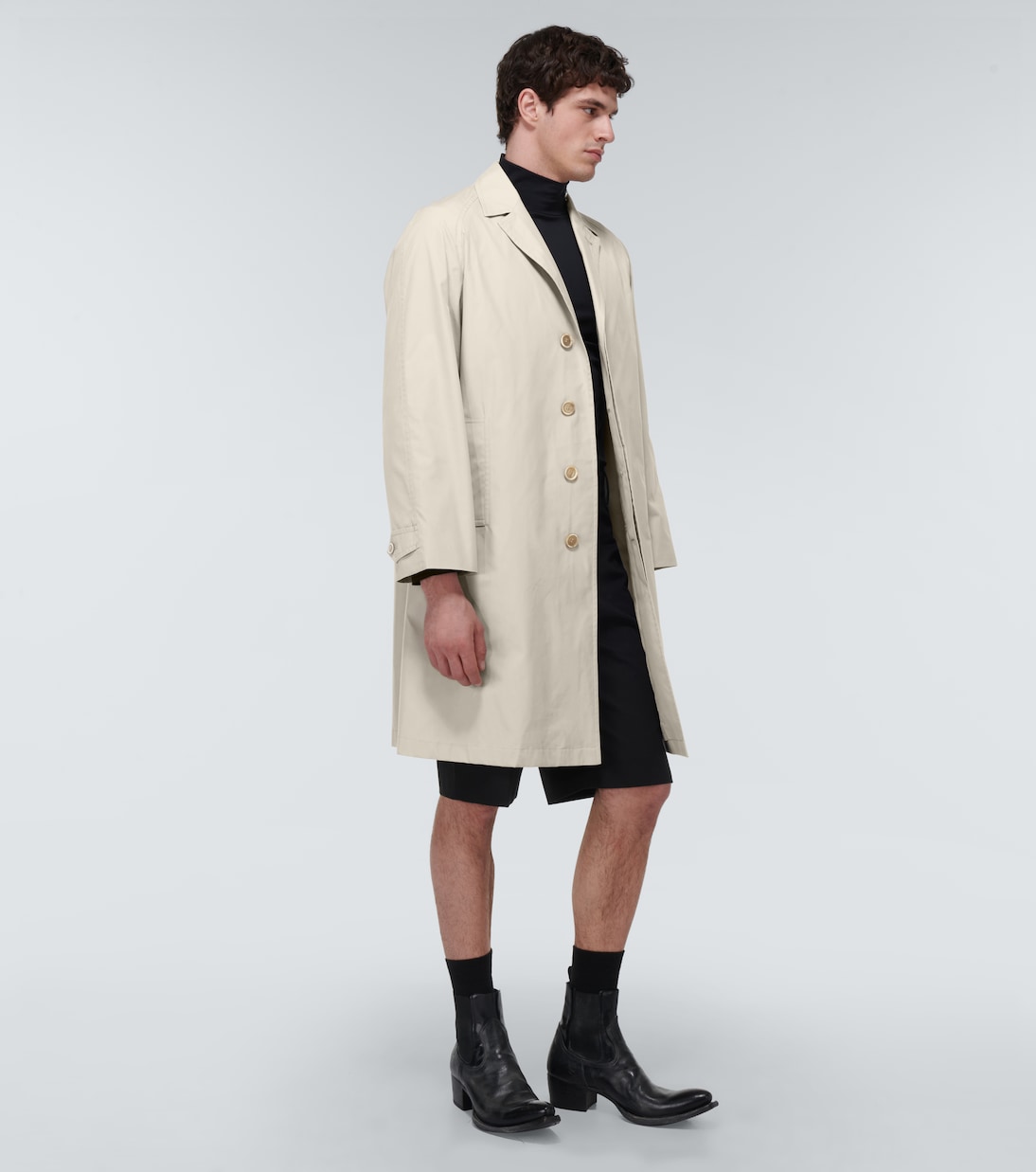 Abrigo en mezcla de algodón | Prada