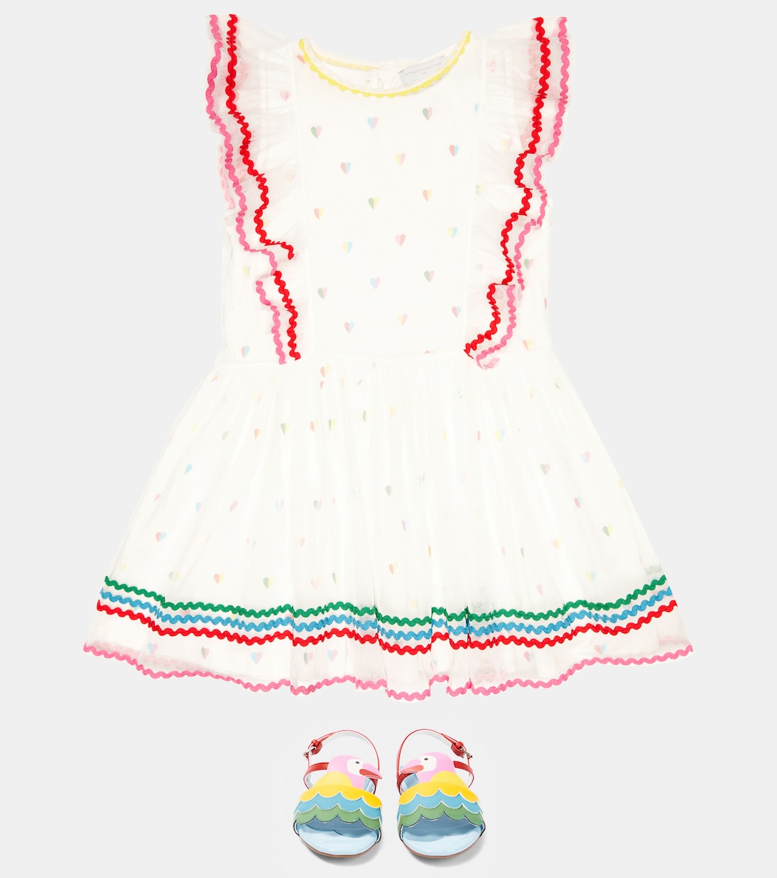 Vestido en jersey de algodón | Stella McCartney Kids
