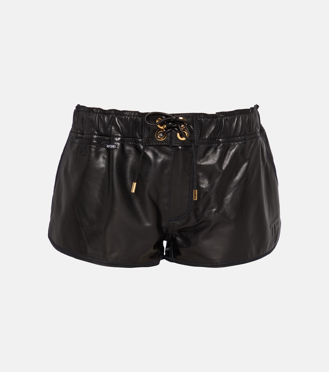 Leather micro shorts in black Tom Ford Mytheresa