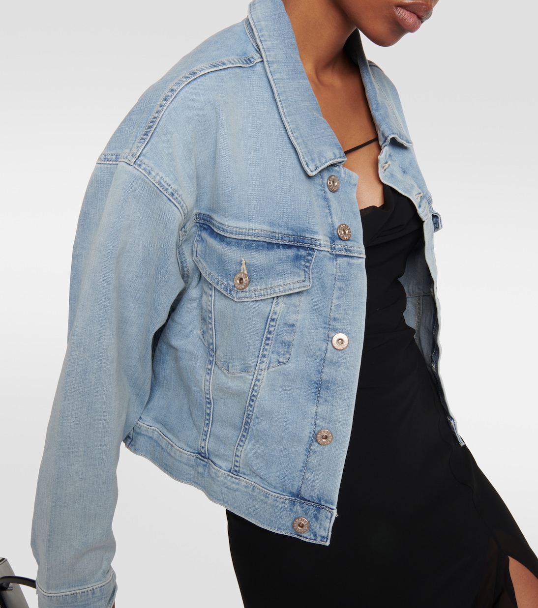 Chaqueta Maya en denim cropped | AG Jeans