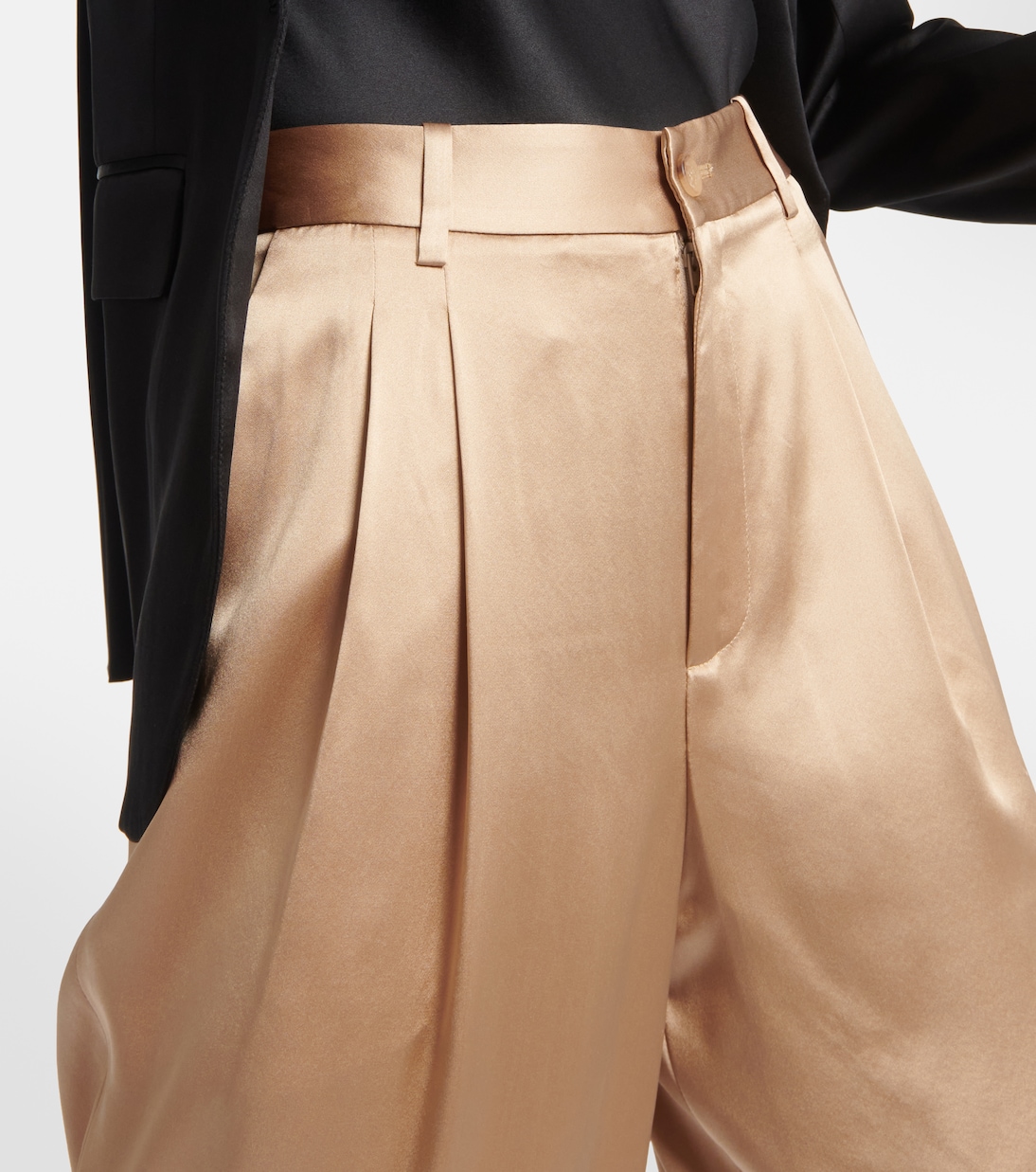 Flavie charmeuse wide-leg pants | Nili Lotan