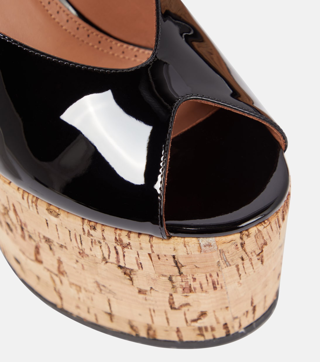Sandali in vernice con zeppa | Alaïa